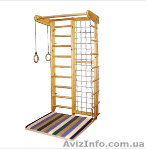 Шведская стенка и гладиаторская с верхним турником