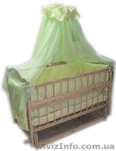 Акция! Комплект для сна! Кроватка маятник+ матрас + постель. Новое