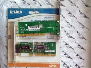 D-Link DFE-520TX. Cетевой PCI-адаптер с 1 портом 10/100Base-TX. - <ro>Изображение</ro><ru>Изображение</ru> #3, <ru>Объявление</ru> #1556756