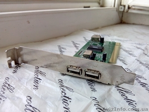 Контроллер USB 2.0 VIA VT6202 PCI, входы 2-наруж. 1-внутр. - <ro>Изображение</ro><ru>Изображение</ru> #2, <ru>Объявление</ru> #1557052