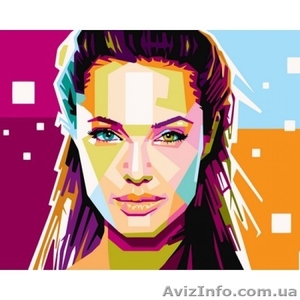 Картина по номерам Анжелина Джоли