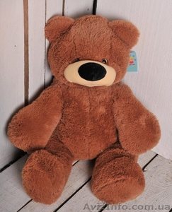 Мягкая игрушка медведь «Бублик» 45 см. Коричневый - <ro>Изображение</ro><ru>Изображение</ru> #4, <ru>Объявление</ru> #1642980