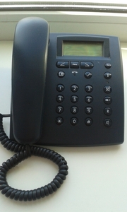 новый телефон стационарный кнопочный Германия, черный. - <ro>Изображение</ro><ru>Изображение</ru> #1, <ru>Объявление</ru> #1717971