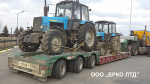 Негабаритные перевозки тралом – Перевозка экскаватора,  трактора,  комбайна. 