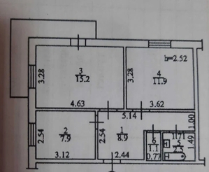 Продам 2 комнатную квартиру в 10 мин.от центра города ул.М.Грушевского - <ro>Изображение</ro><ru>Изображение</ru> #9, <ru>Объявление</ru> #1738183