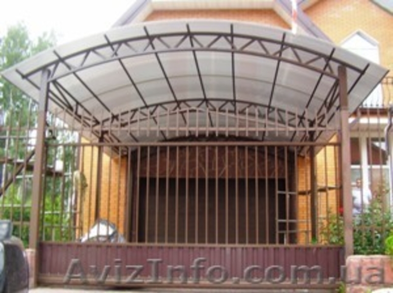 козырьки и навесы из поликарбоната - <ro>Изображение</ro><ru>Изображение</ru> #3, <ru>Объявление</ru> #97901