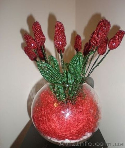 Изделия из бисера на заказ. Цветы, букеты, композиции, деревья - <ro>Изображение</ro><ru>Изображение</ru> #3, <ru>Объявление</ru> #323492