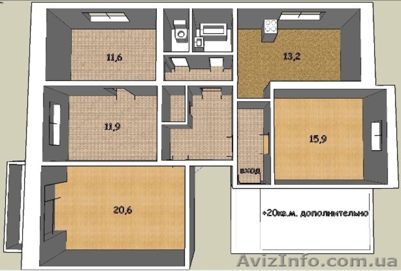 Продам 4-х ком. квартиру на Большом Фонтане. - <ro>Изображение</ro><ru>Изображение</ru> #5, <ru>Объявление</ru> #398101