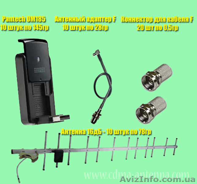 Набор оборудования CDMA интернет: UM175 модем 3G + антенна 16dB + переходник - <ro>Изображение</ro><ru>Изображение</ru> #7, <ru>Объявление</ru> #455353