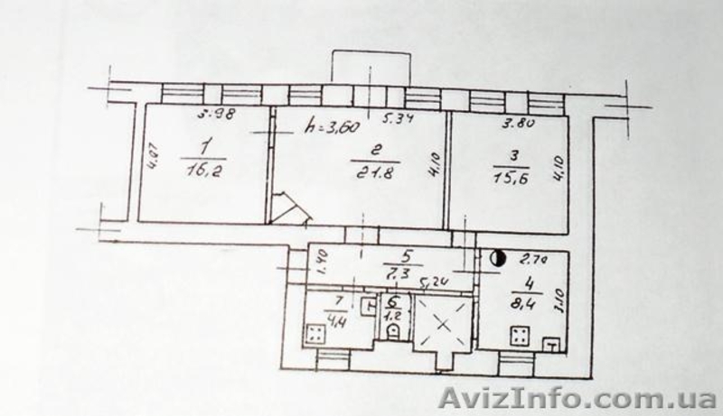 Продам 2 комнаты в коммунальной квартире на ул.Пушкинская. - <ro>Изображение</ro><ru>Изображение</ru> #4, <ru>Объявление</ru> #502771