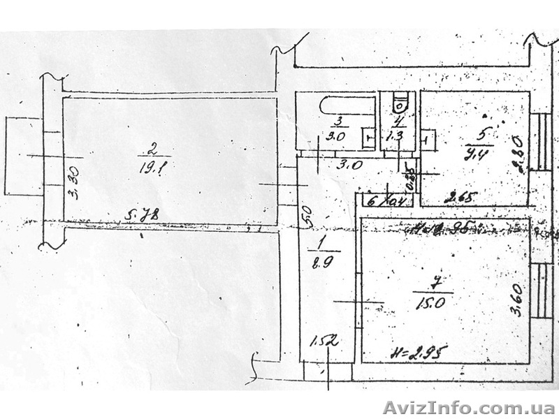 Продается 2-комнатная квартира на ул. Среднефонтанская/Гагарина. - <ro>Изображение</ro><ru>Изображение</ru> #4, <ru>Объявление</ru> #539943