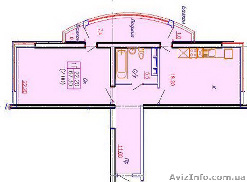 Продам 2-х ком. кв. в  жк  АРКАДИЯ ХИЛЛС/Аркадиевский пер. - <ro>Изображение</ro><ru>Изображение</ru> #4, <ru>Объявление</ru> #639041