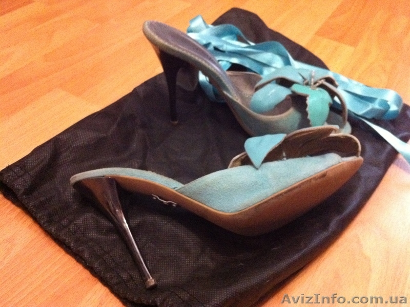 Продам босоножки (голубая замша)  - <ro>Изображение</ro><ru>Изображение</ru> #3, <ru>Объявление</ru> #612323