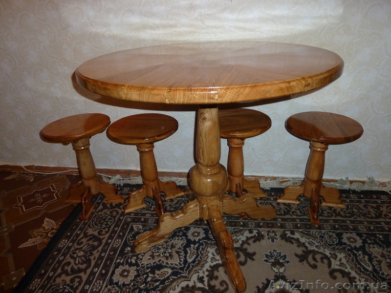 Продам круглый дубовый стол - <ro>Изображение</ro><ru>Изображение</ru> #3, <ru>Объявление</ru> #625316