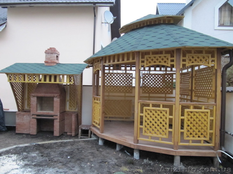 БЕСЕДКИ, ТЕРРАСЫ, КОЛОДЦЫ, КАЧЕЛИ, ПЕРГОЛЫ, БАРБЕКЮ, МОСТИКИ, ИГРОВЫЕ ПЛОЩАДКИ,  - <ro>Изображение</ro><ru>Изображение</ru> #6, <ru>Объявление</ru> #752829