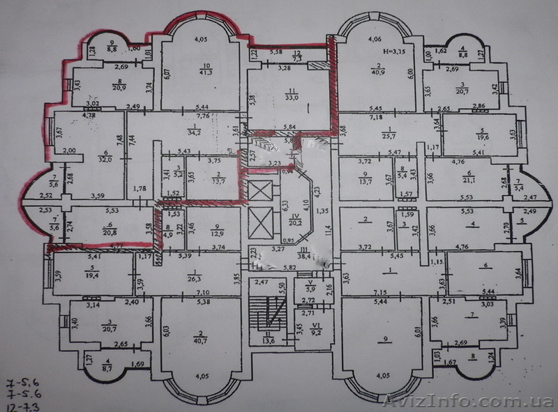 Продам  4-х  ком. кв. в жк 'КАРКАШАДЗЕ'/пер. Кирпичный - <ro>Изображение</ro><ru>Изображение</ru> #6, <ru>Объявление</ru> #778645