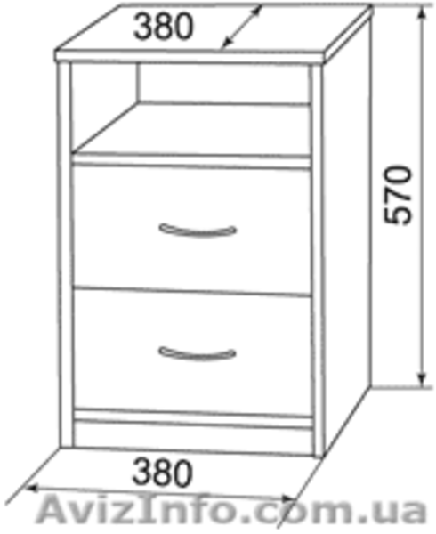 ПКТ-2. прикроватная тумбочка(компанит) - <ro>Изображение</ro><ru>Изображение</ru> #3, <ru>Объявление</ru> #789999