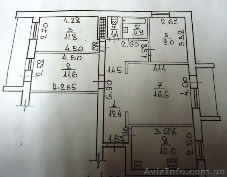Продам  3-х комн. квартиру на ул. Маршала Малиновского - <ro>Изображение</ro><ru>Изображение</ru> #8, <ru>Объявление</ru> #836072