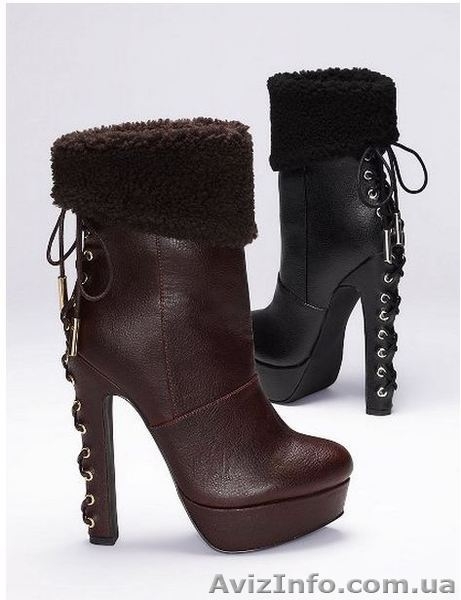 Ботильоны Victoria's Secret (черные)/Corset-Back Platform Bootie, р.36 - <ro>Изображение</ro><ru>Изображение</ru> #3, <ru>Объявление</ru> #847976