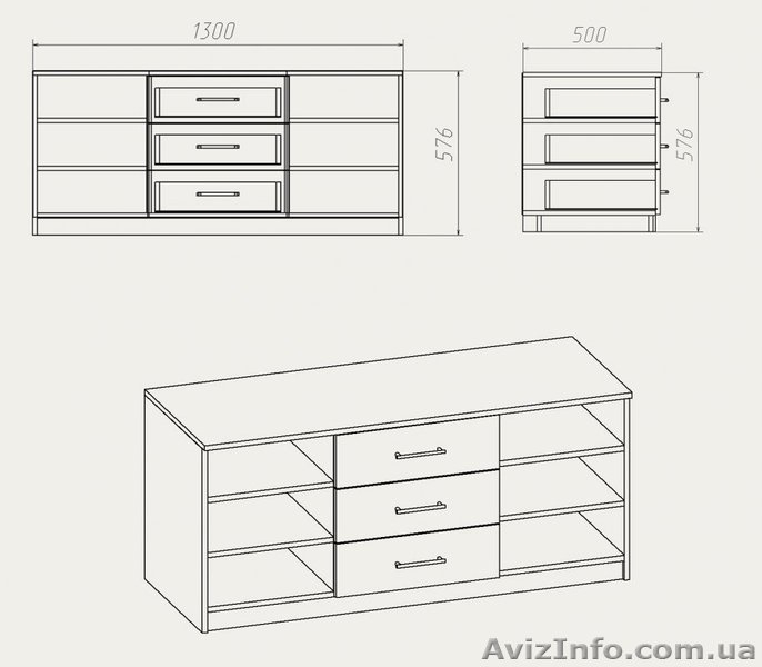 тв тумба, МС Орбита ТВ-3 (Компанит),для дома и офисов. - <ro>Изображение</ro><ru>Изображение</ru> #4, <ru>Объявление</ru> #912808