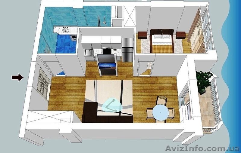 Продам 2-х комн. квартиру в Аркадии - <ro>Изображение</ro><ru>Изображение</ru> #3, <ru>Объявление</ru> #936965