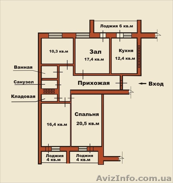 Продам 4х комн. квартиру по 607 у..е. за кв. метр. 0% комиссия. - <ro>Изображение</ro><ru>Изображение</ru> #8, <ru>Объявление</ru> #983311