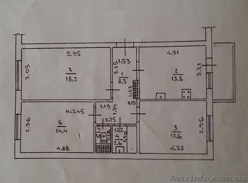 Продам 3-х ком. кв.  в  пер. ЭКОНОМИЧЕСКИЙ/6 ст. Бол. Фонтана - <ro>Изображение</ro><ru>Изображение</ru> #8, <ru>Объявление</ru> #996626