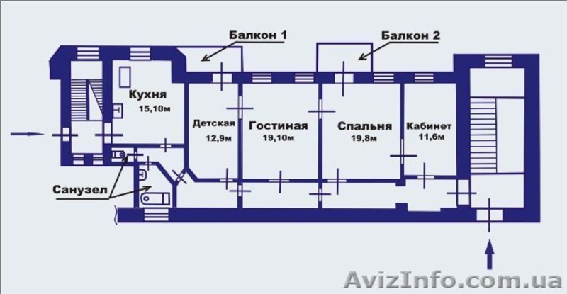 Срочно! 4-х ком. квартира под ремонт. Тихий центр. - <ro>Изображение</ro><ru>Изображение</ru> #10, <ru>Объявление</ru> #989429