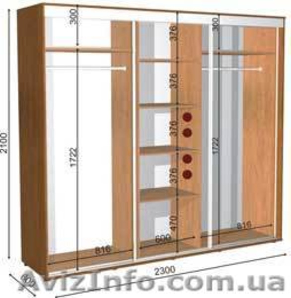 шкаф купе 230 60 210 - <ro>Изображение</ro><ru>Изображение</ru> #1, <ru>Объявление</ru> #1056514