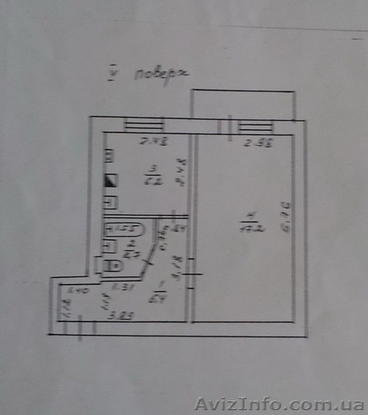 Продам 1-комн.квартиру Космонавтов/Ген.Петрова - <ro>Изображение</ro><ru>Изображение</ru> #6, <ru>Объявление</ru> #1072780