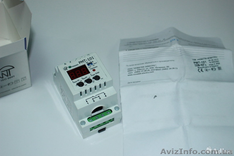 Реле максимального тока РМТ-101 Новатек-Электро - <ro>Изображение</ro><ru>Изображение</ru> #4, <ru>Объявление</ru> #1133208