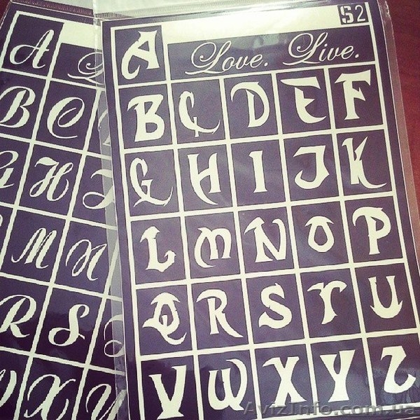 Трафарет "Алфавит" - <ro>Изображение</ro><ru>Изображение</ru> #3, <ru>Объявление</ru> #1148999