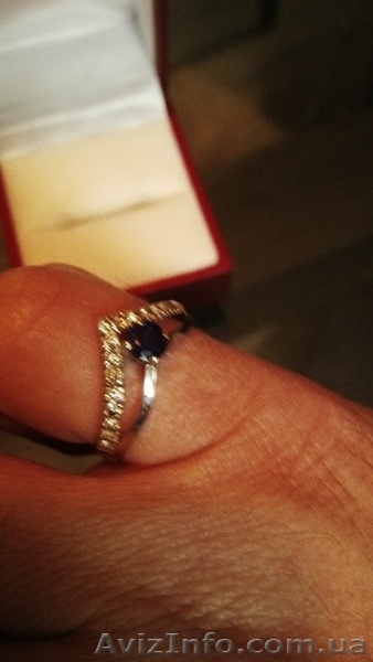 Кольцо с сапфиром и бриллиантами - <ro>Изображение</ro><ru>Изображение</ru> #3, <ru>Объявление</ru> #1233495