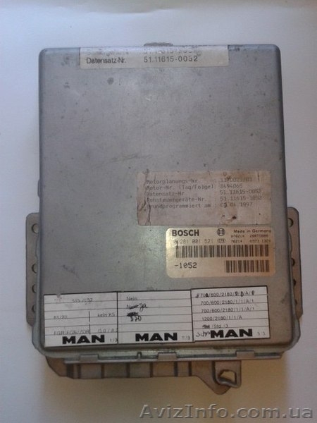 Блок управления двигателем (ECU) на MAN F2000 - <ro>Изображение</ro><ru>Изображение</ru> #1, <ru>Объявление</ru> #1315252