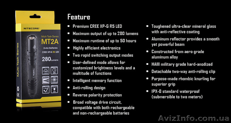 Мультизадачные фонари Nitecore MT2A - <ro>Изображение</ro><ru>Изображение</ru> #5, <ru>Объявление</ru> #1326260