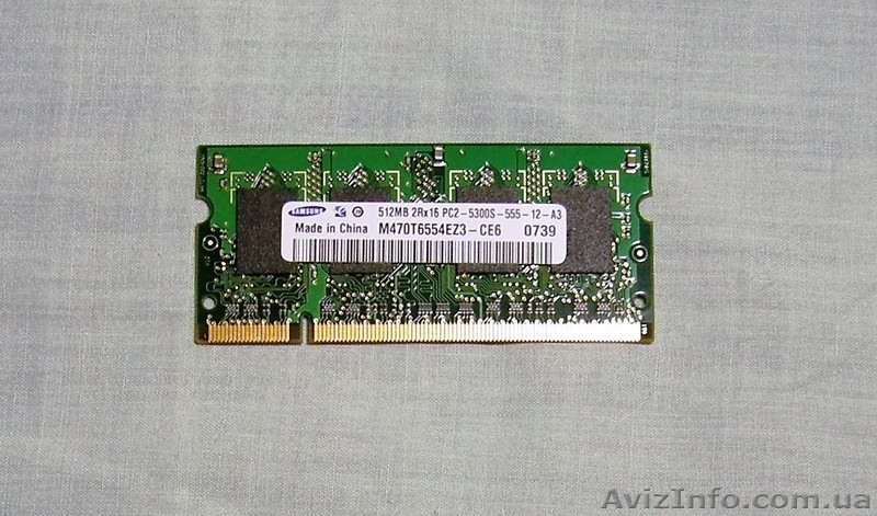 Sodimm Samsung 512MB 2Rx16 PC2-5300S-555-12-A3 / 667 МГц - <ro>Изображение</ro><ru>Изображение</ru> #3, <ru>Объявление</ru> #1408074