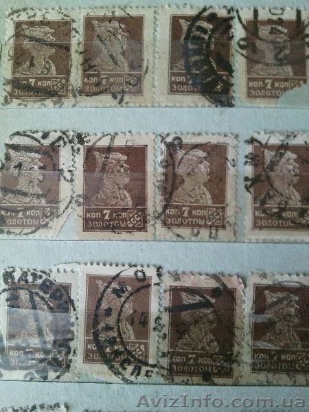 Марки 42 штуки 1924 года , Красноармеец 7 копеек  золотом - <ro>Изображение</ro><ru>Изображение</ru> #3, <ru>Объявление</ru> #1458533