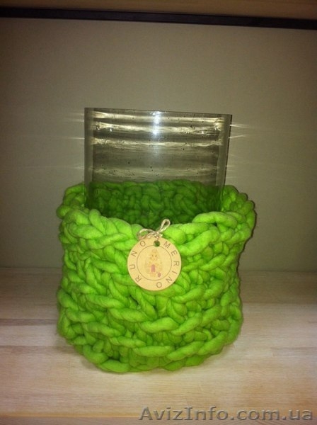 Цветные вязаные корзины из толстой пряжи - <ro>Изображение</ro><ru>Изображение</ru> #4, <ru>Объявление</ru> #1448753