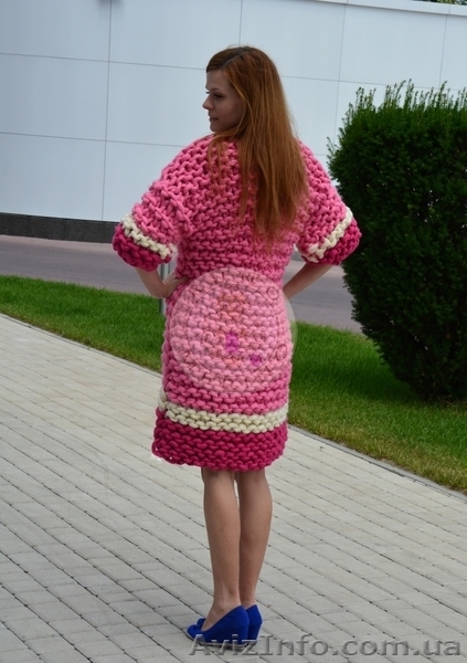 Длинный кардиган-пальто из толстой пряжи - <ro>Изображение</ro><ru>Изображение</ru> #3, <ru>Объявление</ru> #1448777