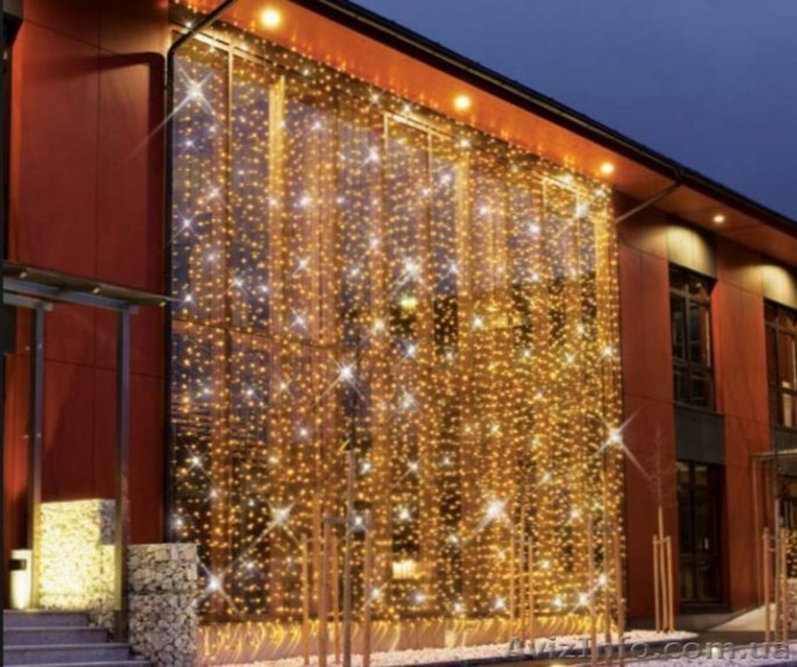 Светодиодные занавесы дождь, гирлянда штора, гирлянда водопад. - <ro>Изображение</ro><ru>Изображение</ru> #4, <ru>Объявление</ru> #1491304