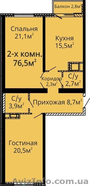 Продам двухкомнатную квартиру в ЖК Альтаир 2 / Люстдорфская дор. Комиссия 0% - <ro>Изображение</ro><ru>Изображение</ru> #1, <ru>Объявление</ru> #1497226