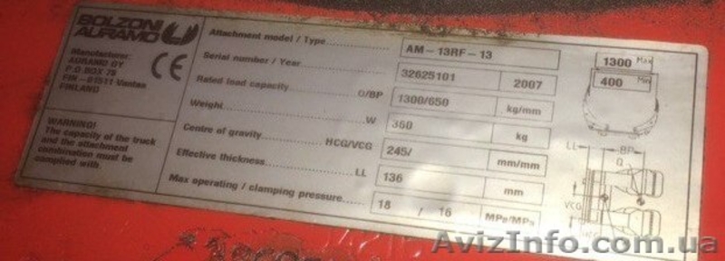 Захват для бумаги Bolzoni-Auramo - <ro>Изображение</ro><ru>Изображение</ru> #3, <ru>Объявление</ru> #1500983