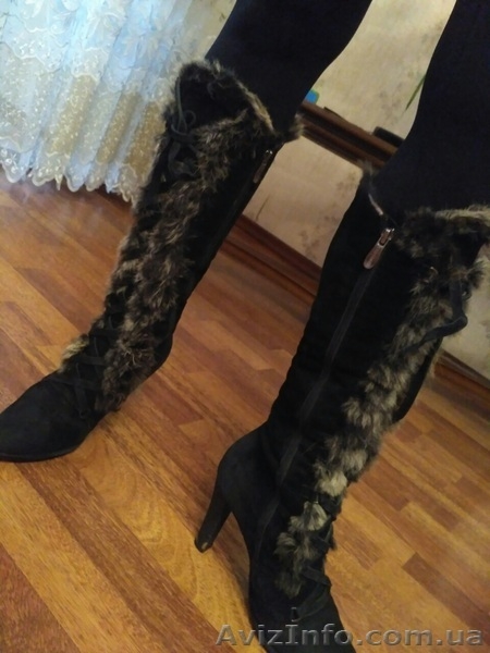 Сапоги замшевые 38 р-р - <ro>Изображение</ro><ru>Изображение</ru> #4, <ru>Объявление</ru> #1511993