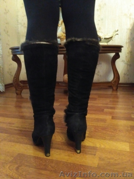 Сапоги замшевые 38 р-р - <ro>Изображение</ro><ru>Изображение</ru> #3, <ru>Объявление</ru> #1511993
