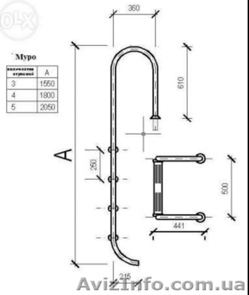 лестницы для БАССЕЙНА и КУПЕЛИ - <ro>Изображение</ro><ru>Изображение</ru> #4, <ru>Объявление</ru> #1504183