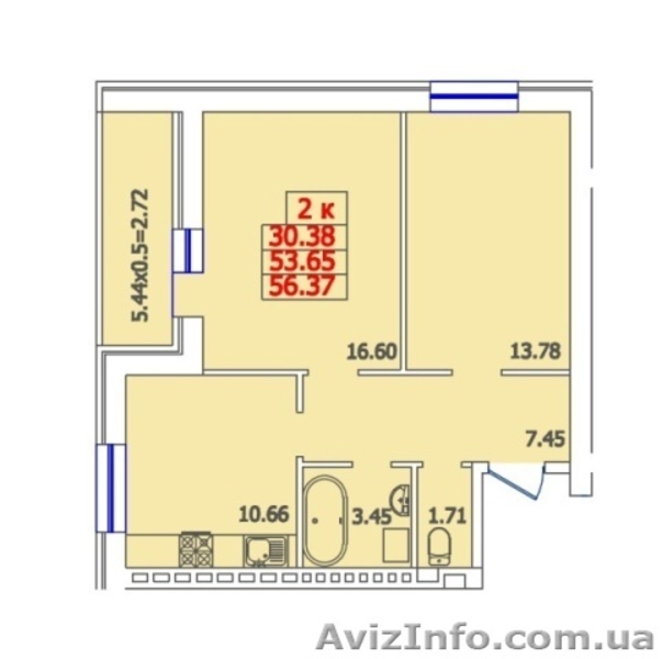 Квартиры от застройщика для Вас по курсу 27.00 Черноморск - <ro>Изображение</ro><ru>Изображение</ru> #6, <ru>Объявление</ru> #1525731