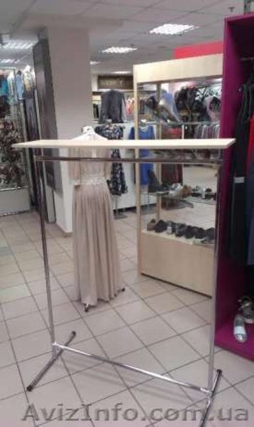 Продам стойку для одежды (вешало, книжка) прямую с полкой вверху - <ro>Изображение</ro><ru>Изображение</ru> #4, <ru>Объявление</ru> #1532581