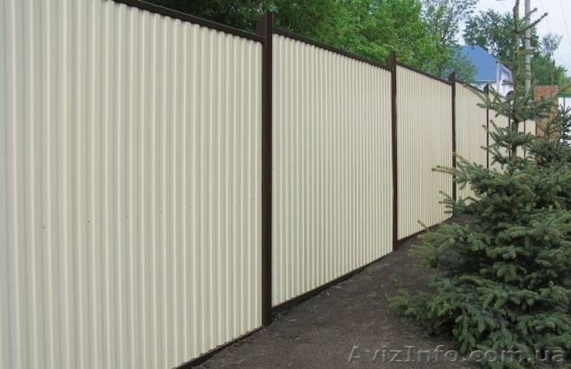 Забор из профнастила от завода-производителя дешево Одесса - <ro>Изображение</ro><ru>Изображение</ru> #4, <ru>Объявление</ru> #1532306