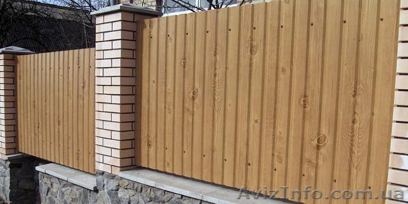 Красивый забор из профнастила "под Дерево" без посредников в Одессе - <ro>Изображение</ro><ru>Изображение</ru> #3, <ru>Объявление</ru> #1542630
