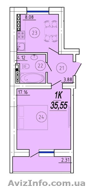 Строительная компания реализует 2-х комн. квартиры. Рассрочка до июля 2021 года. - <ro>Изображение</ro><ru>Изображение</ru> #7, <ru>Объявление</ru> #1584112